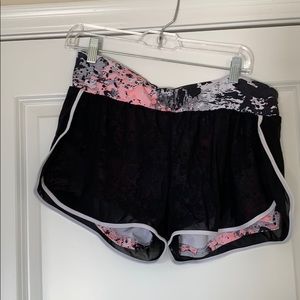 Fabletics shorts. White blank & pink